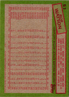 1985 Topps Bob Watson #51