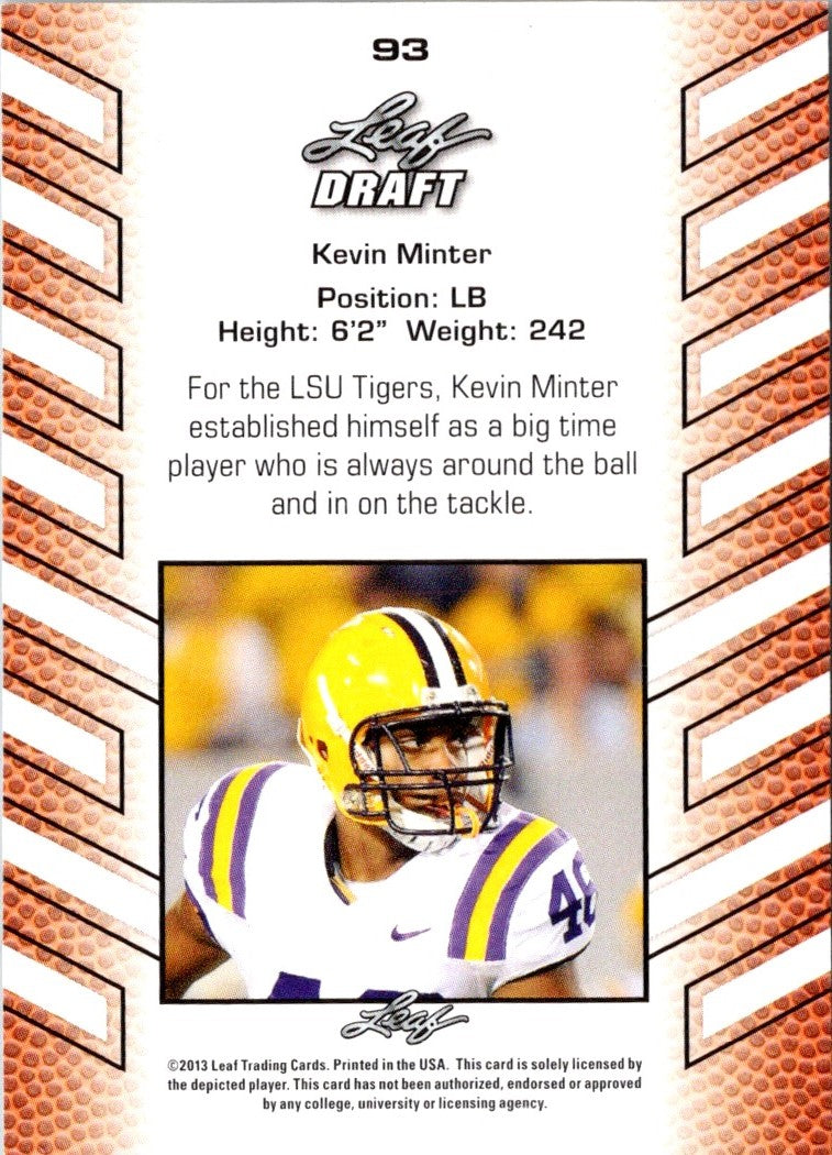 2013 Leaf Draft Kevin Minter