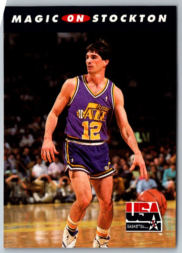 1992 SkyBox USA Magic on Stockton #110