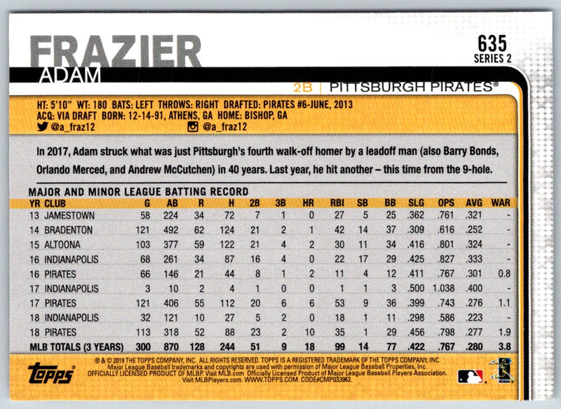 2019 Topps Adam Frazier