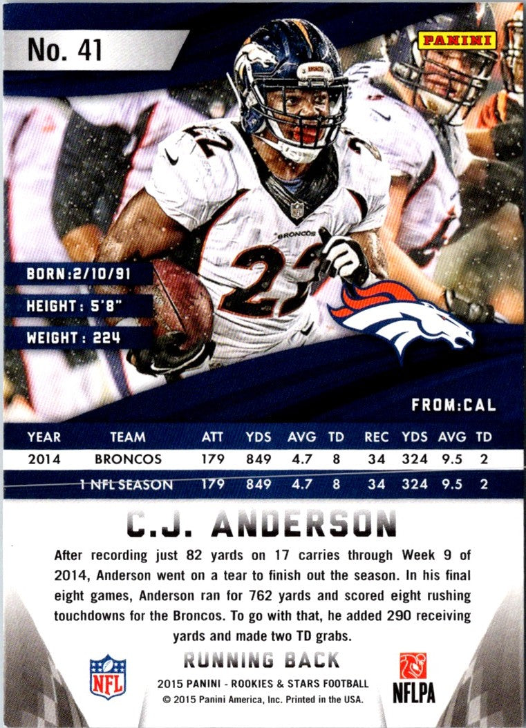 2015 Panini Rookies & Stars C.J. Anderson