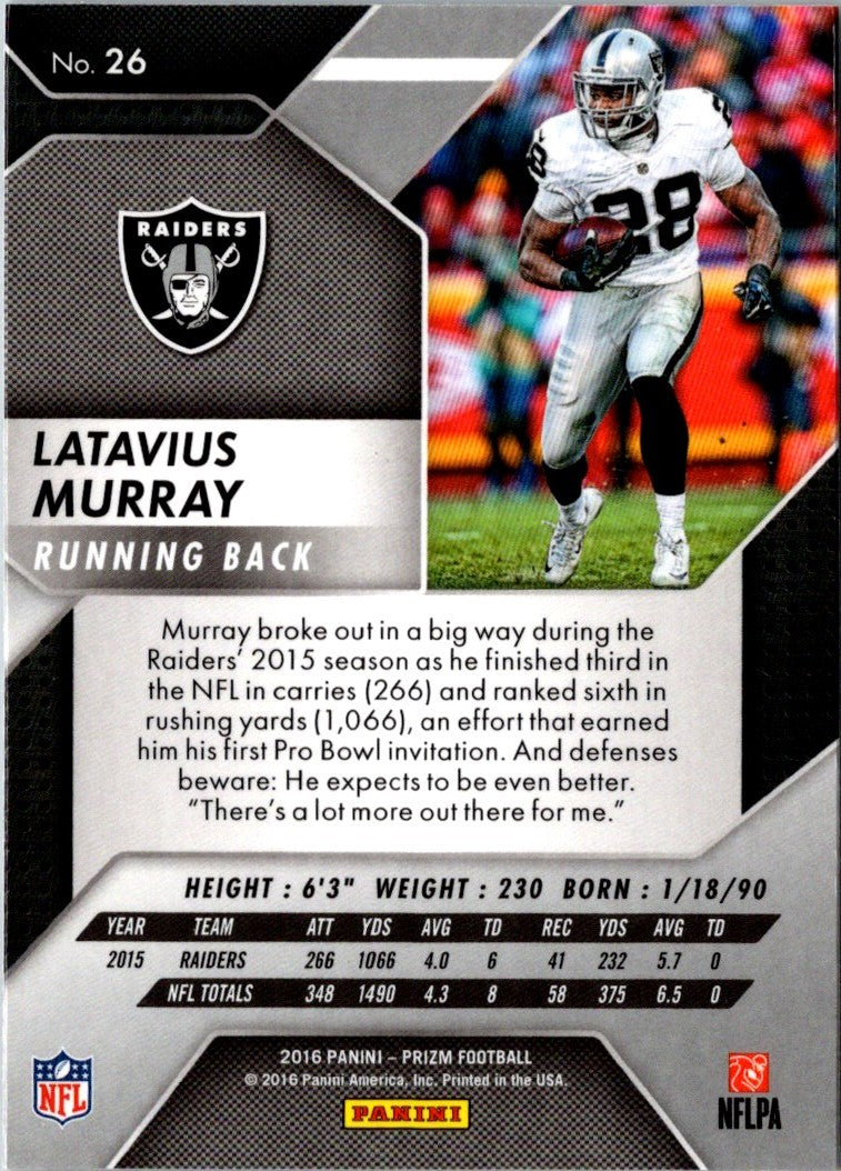 2016 Panini Prizm Latavius Murray