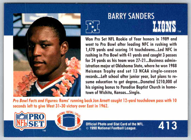 1990 Proset Barry Sanders