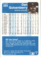 1984 Fleer Dan Quisenberry #354