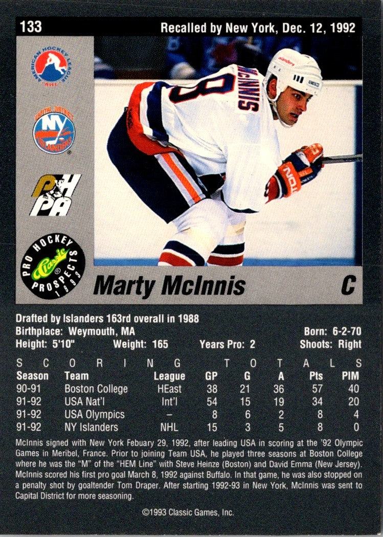 1993 Classic Pro Prospects Marty McInnis