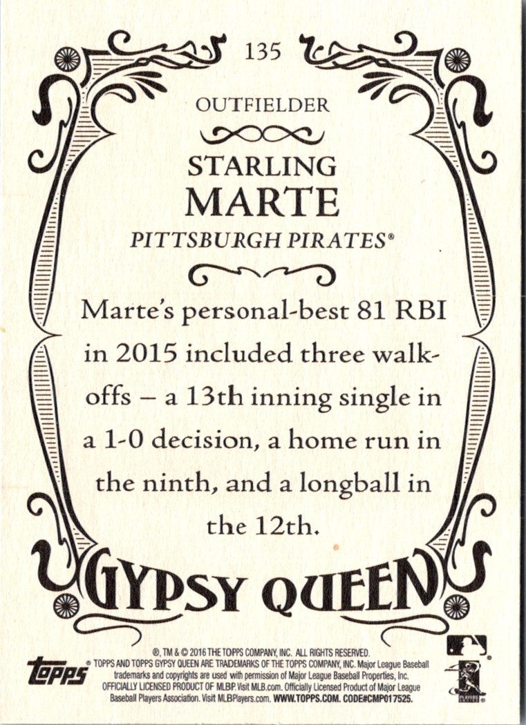 2016 Topps Gypsy Queen Starling Marte