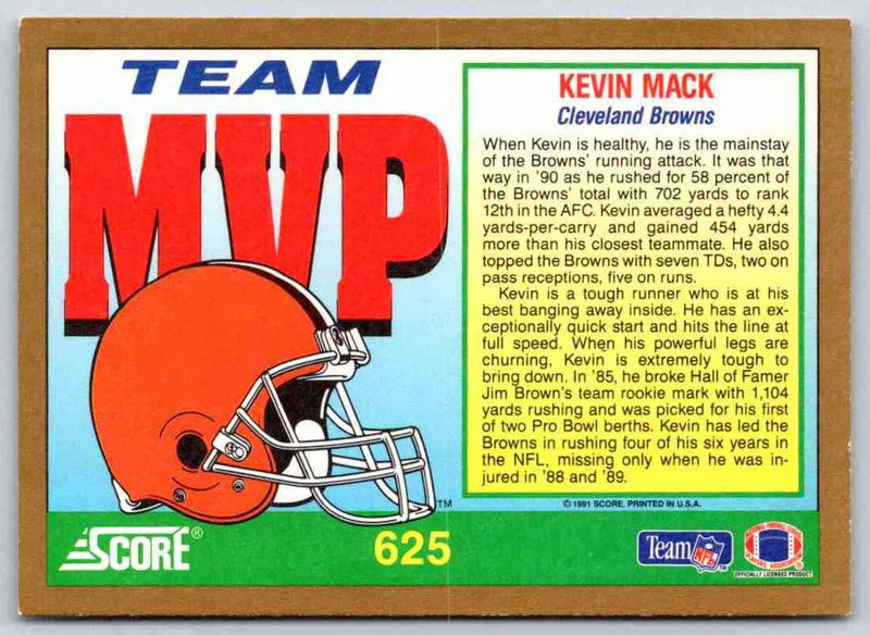 1991 Score Kevin Mack