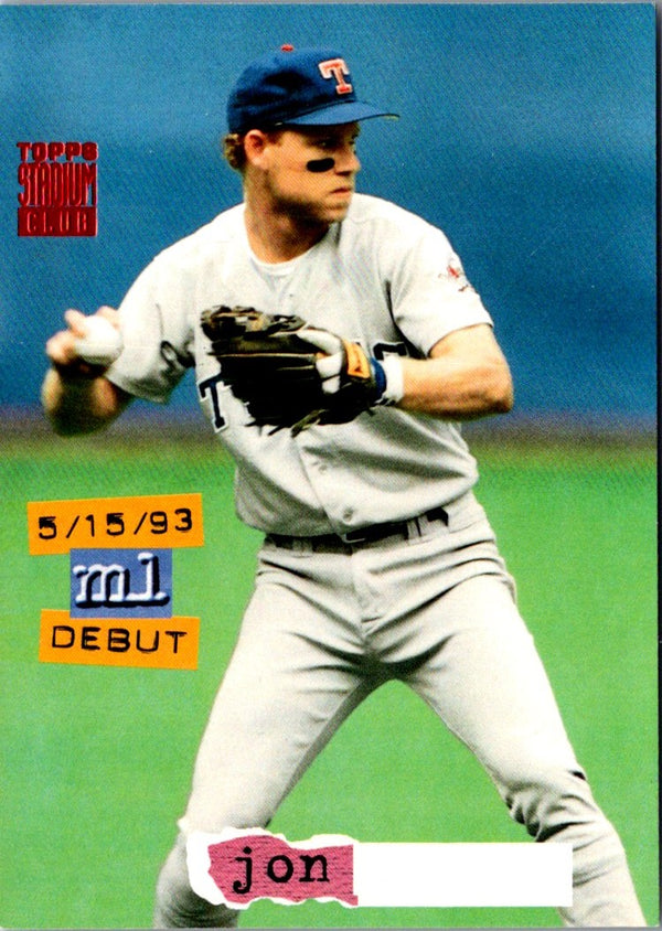 1994 Stadium Club First Day Issue Jon Shave #199