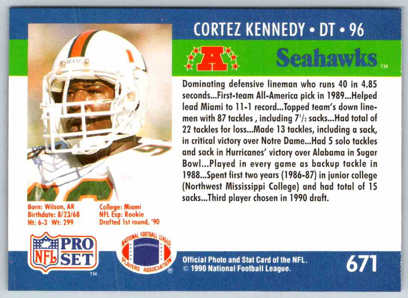1990 Proset Cortez Kennedy