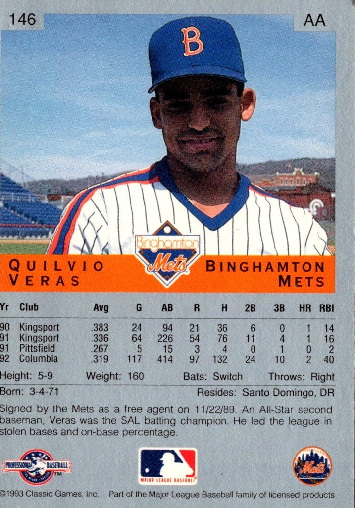 1993 Classic Best Quilvio Veras