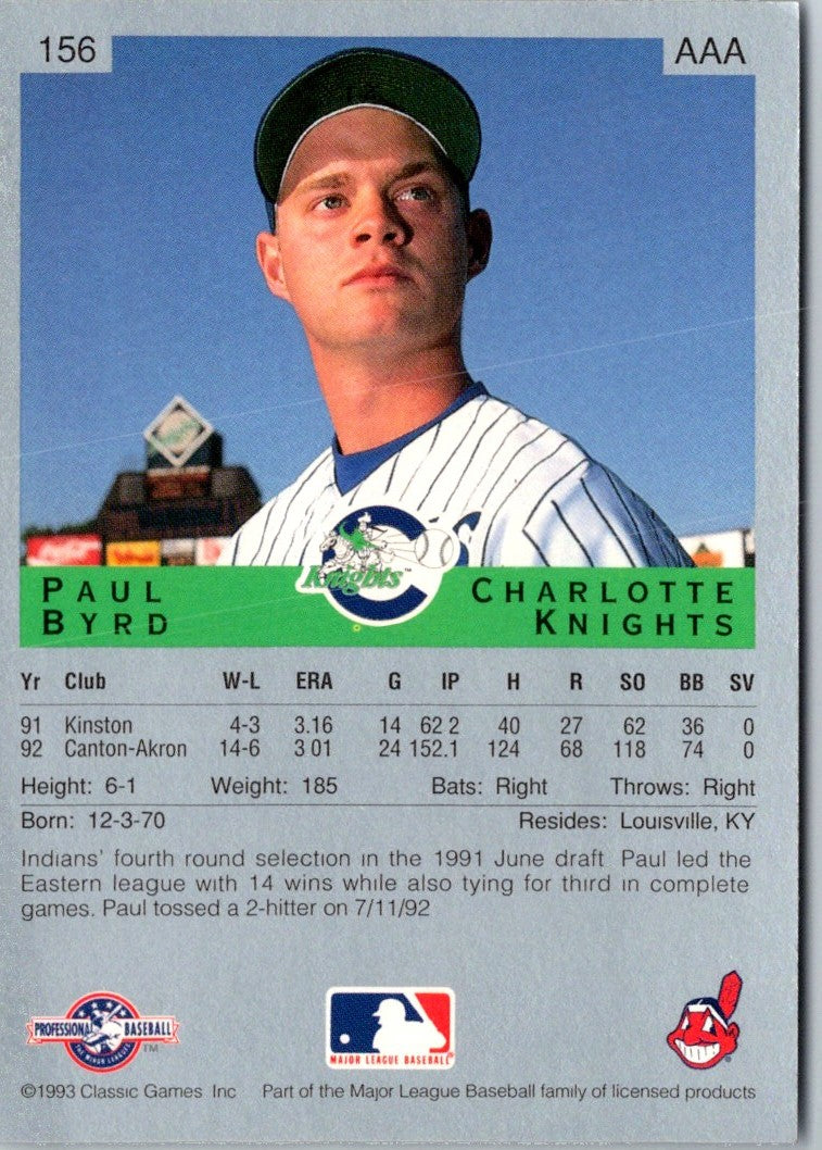 1993 Classic Best Paul Byrd