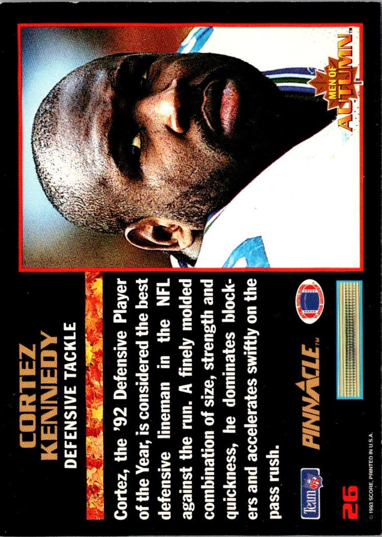 1993 Score Pinnacle Men of Autumn Cortez Kennedy