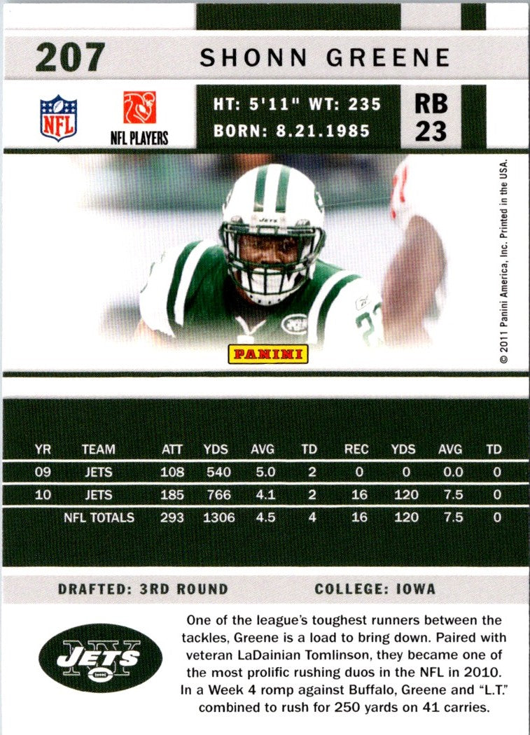 2011 Score Shonn Greene