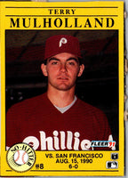 1991 Fleer Box Cards Terry Mulholland #8
