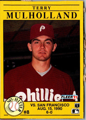 1991 Fleer Box Cards Terry Mulholland #8