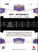 2008 Score Super Bowl XLIII Erin Henderson