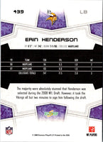 2008 Score Super Bowl XLIII Erin Henderson #439