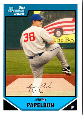 2007 Bowman Prospects Jeremy Papelbon #BP6