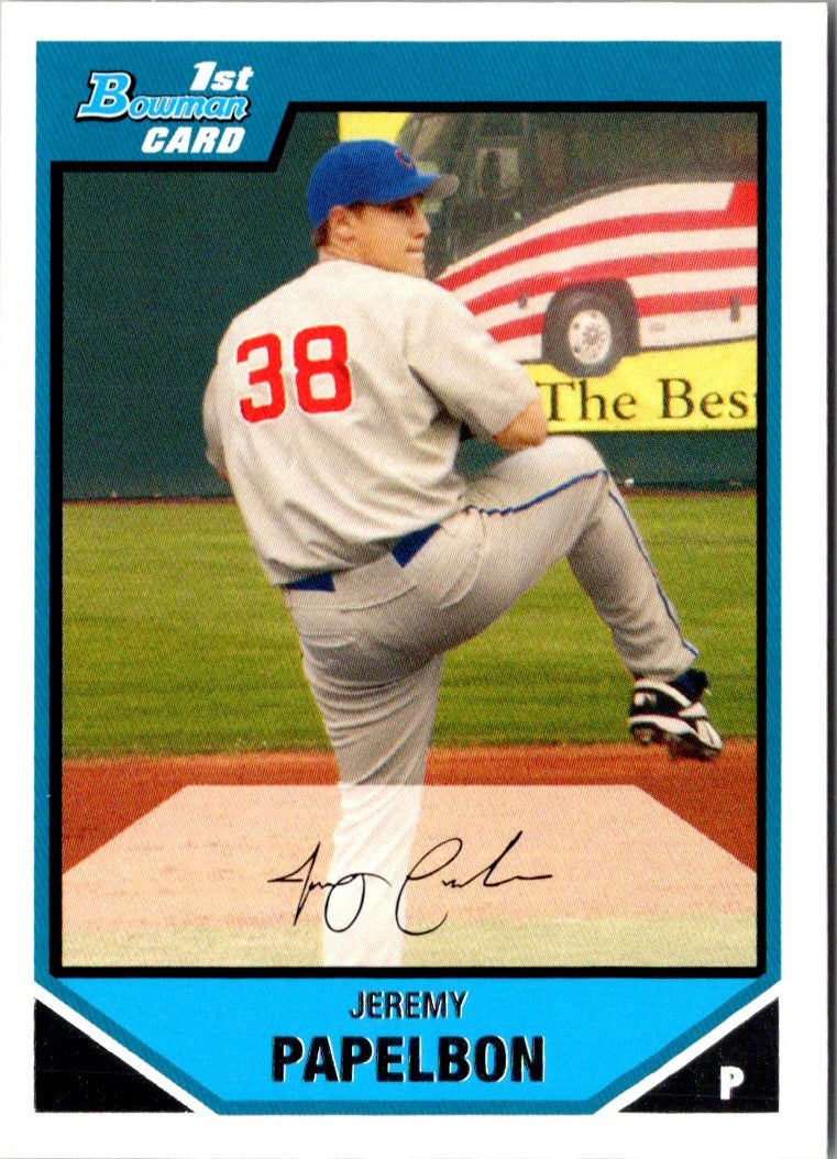 2007 Bowman Prospects Jeremy Papelbon