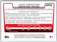 2012 Bowman Jake Proctor #BDPP96