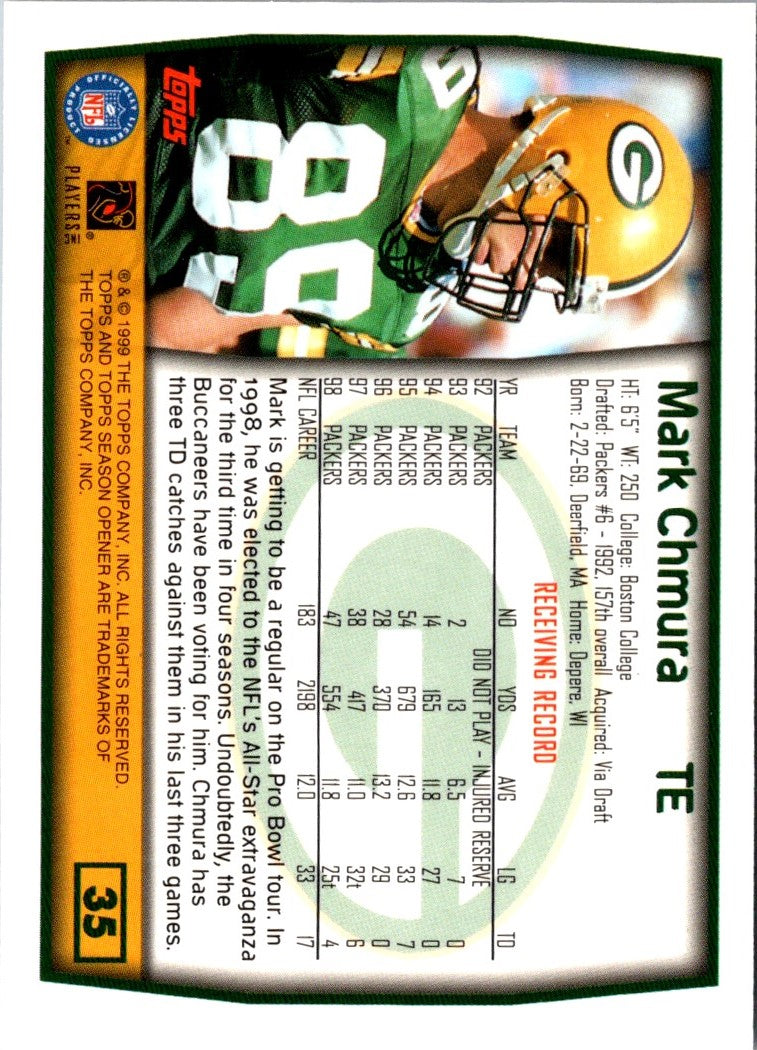 1999 Topps Season Opener Mark Chmura