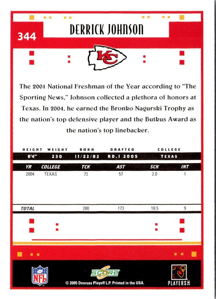 2005 Score Derrick Johnson