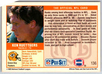 1989 NFL Proset Ken Ruettgers #136