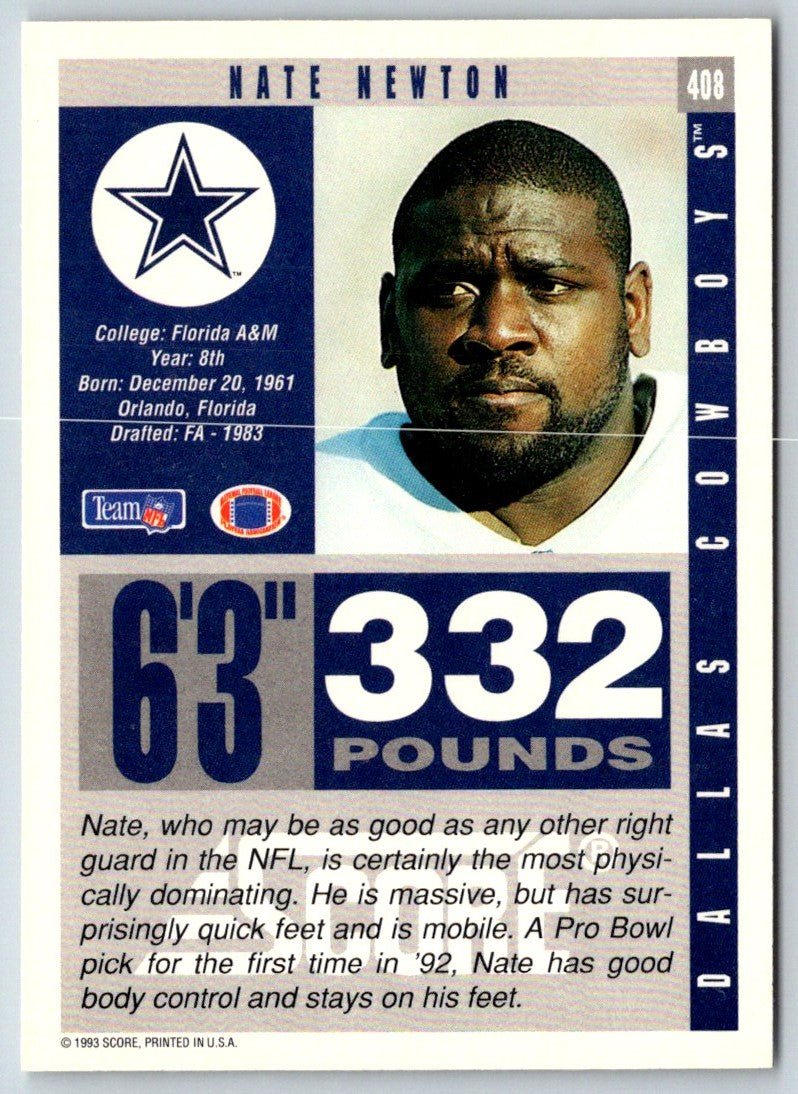 1993 Score Nate Newton