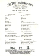 2011 Topps Allen & Ginter Zack Greinke