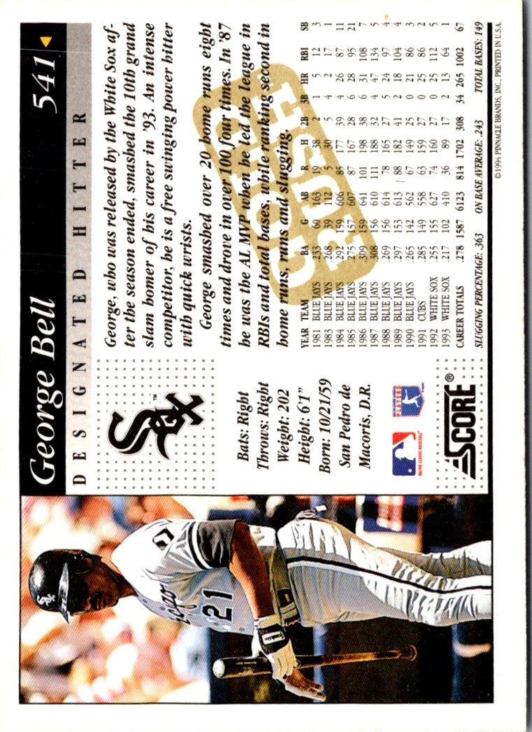 1994 Score Gold Rush Tim Raines