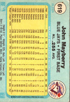 1982 Fleer John Mayberry #619