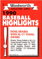 1991 Topps Woolworth Baseball Highlights Doug Drabek #3