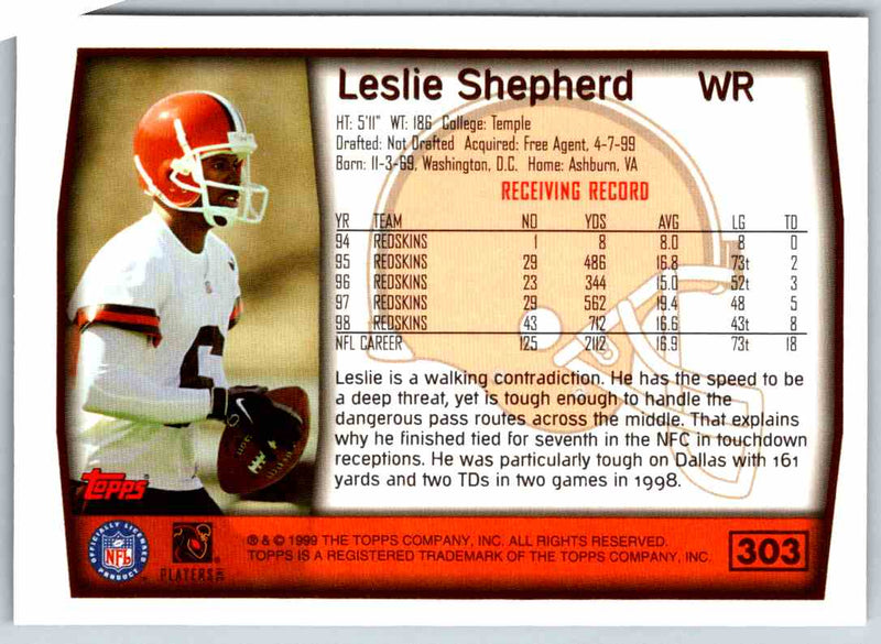 1999 Topps Leslie Shepherd