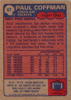 1985 Topps Paul Coffman #67