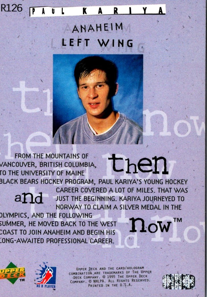 1994 Upper Deck Be a Player Paul Kariya