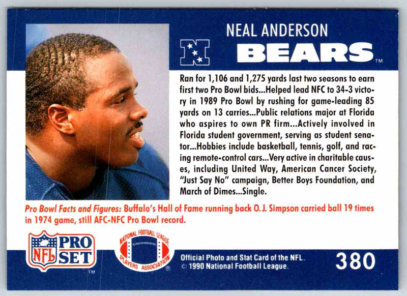 1990 Proset Neal Anderson