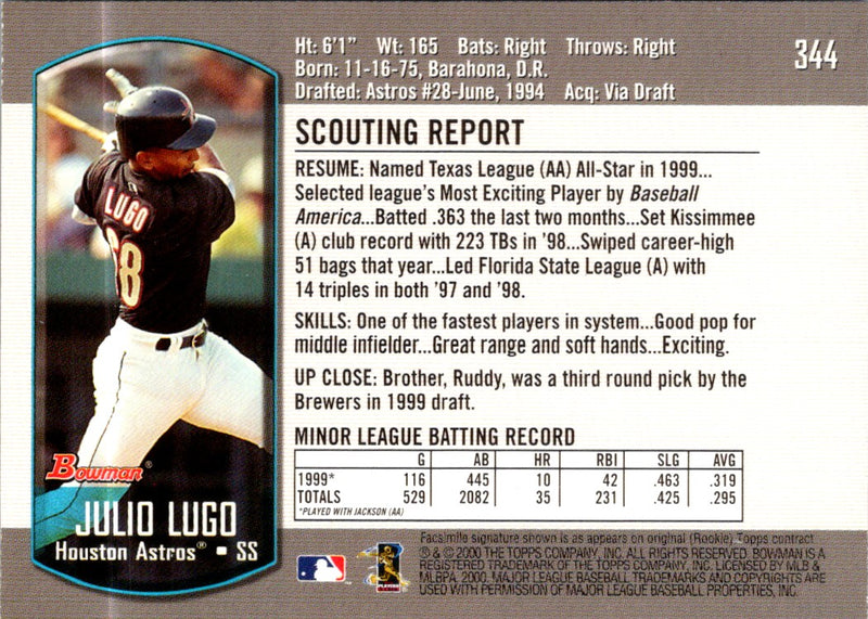 2000 Bowman Julio Lugo