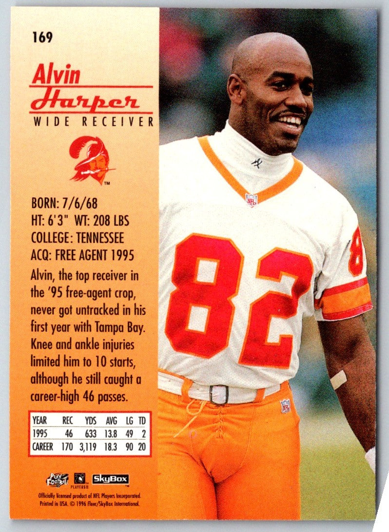 1996 SkyBox Premium Alvin Harper