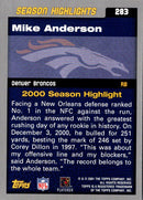 2001 Topps Mike Anderson