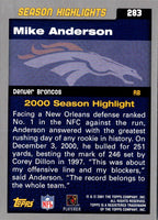 2001 Topps Mike Anderson #283