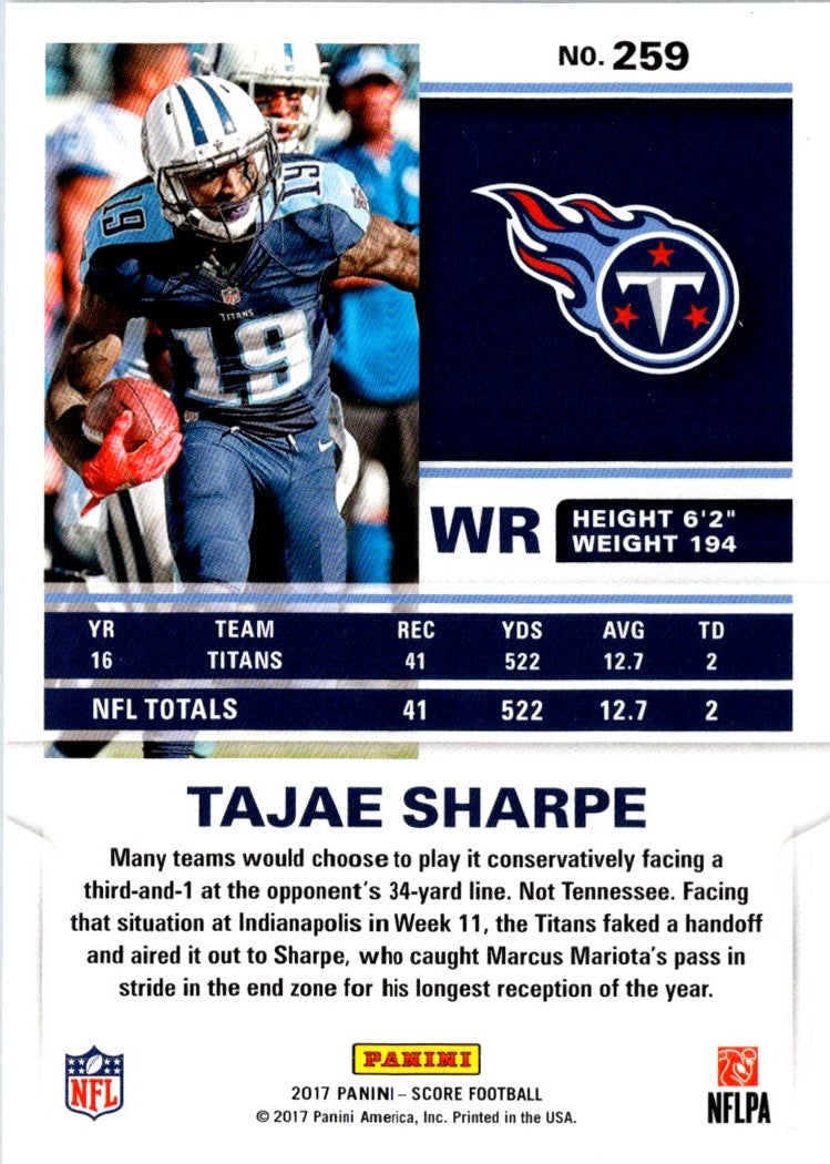 2017 Score Tajae Sharpe