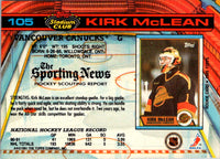 1991 Stadium Club Kirk McLean #105