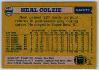 1982 Topps Neal Colzie #497