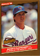1986 Donruss Highlights Scott Fletcher