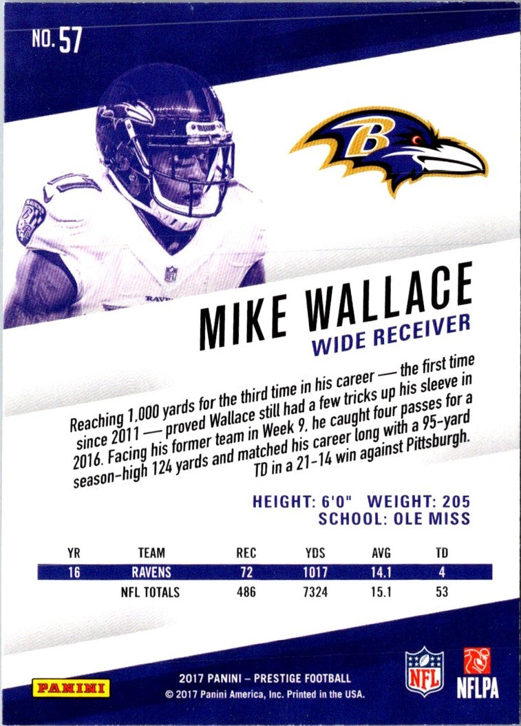 2017 Panini Prestige Mike Wallace