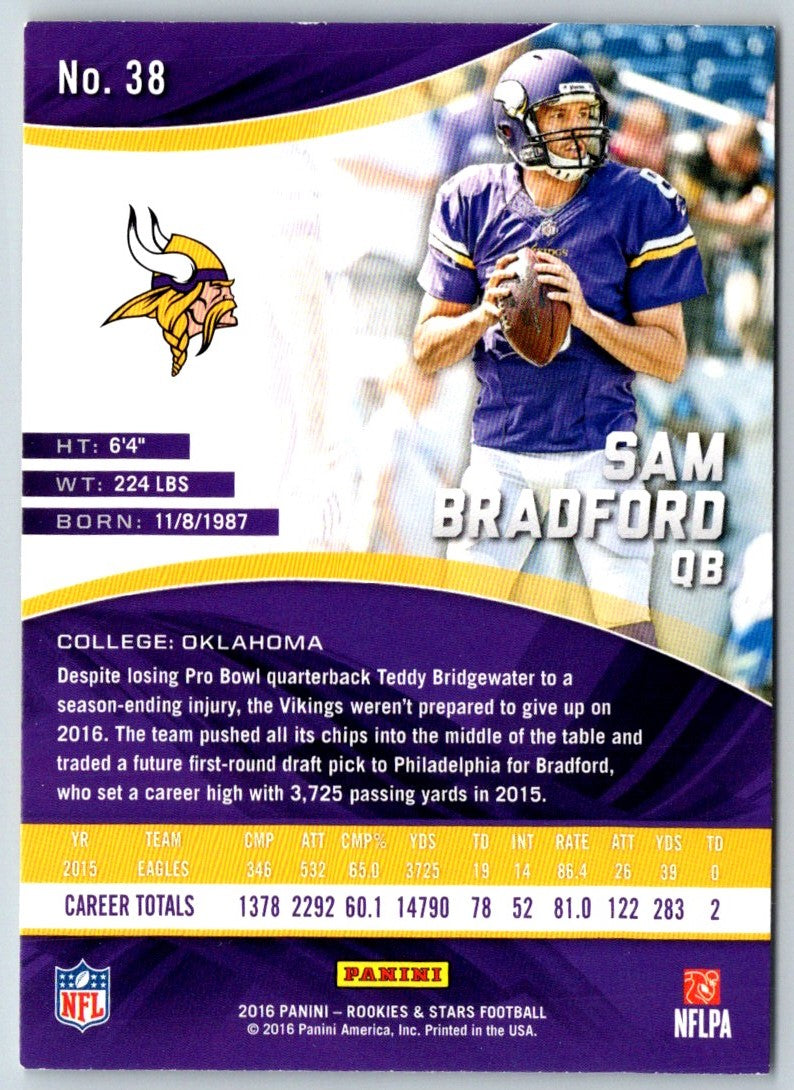 2016 Panini Rookies & Stars Sam Bradford