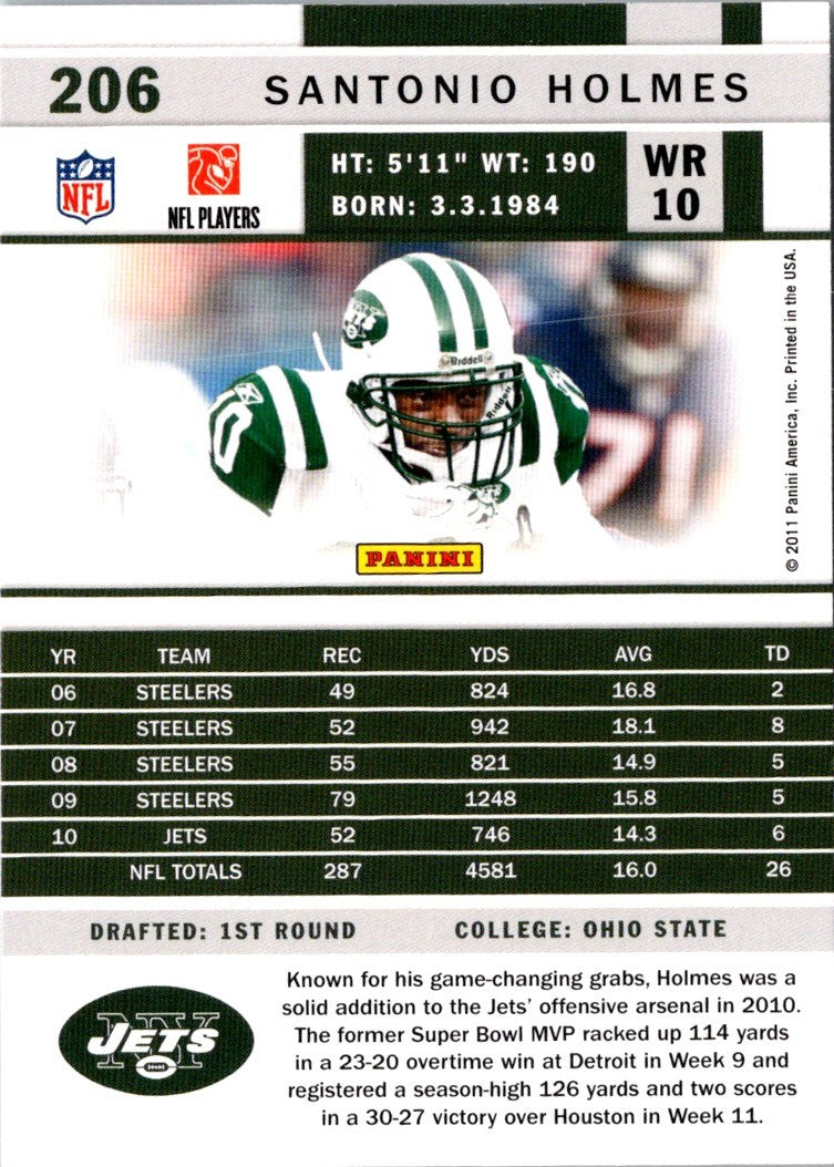 2011 Score Santonio Holmes