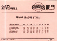 1989 Star Kevin Mitchell / Will Clark Kevin Mitchell #2
