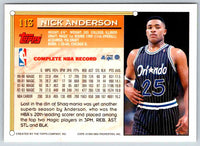 1993 Topps Nick Anderson #113