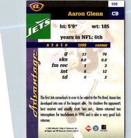 1999 Collector's Edge Advantage Aaron Glenn #108